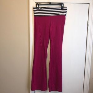 Pink yoga pants